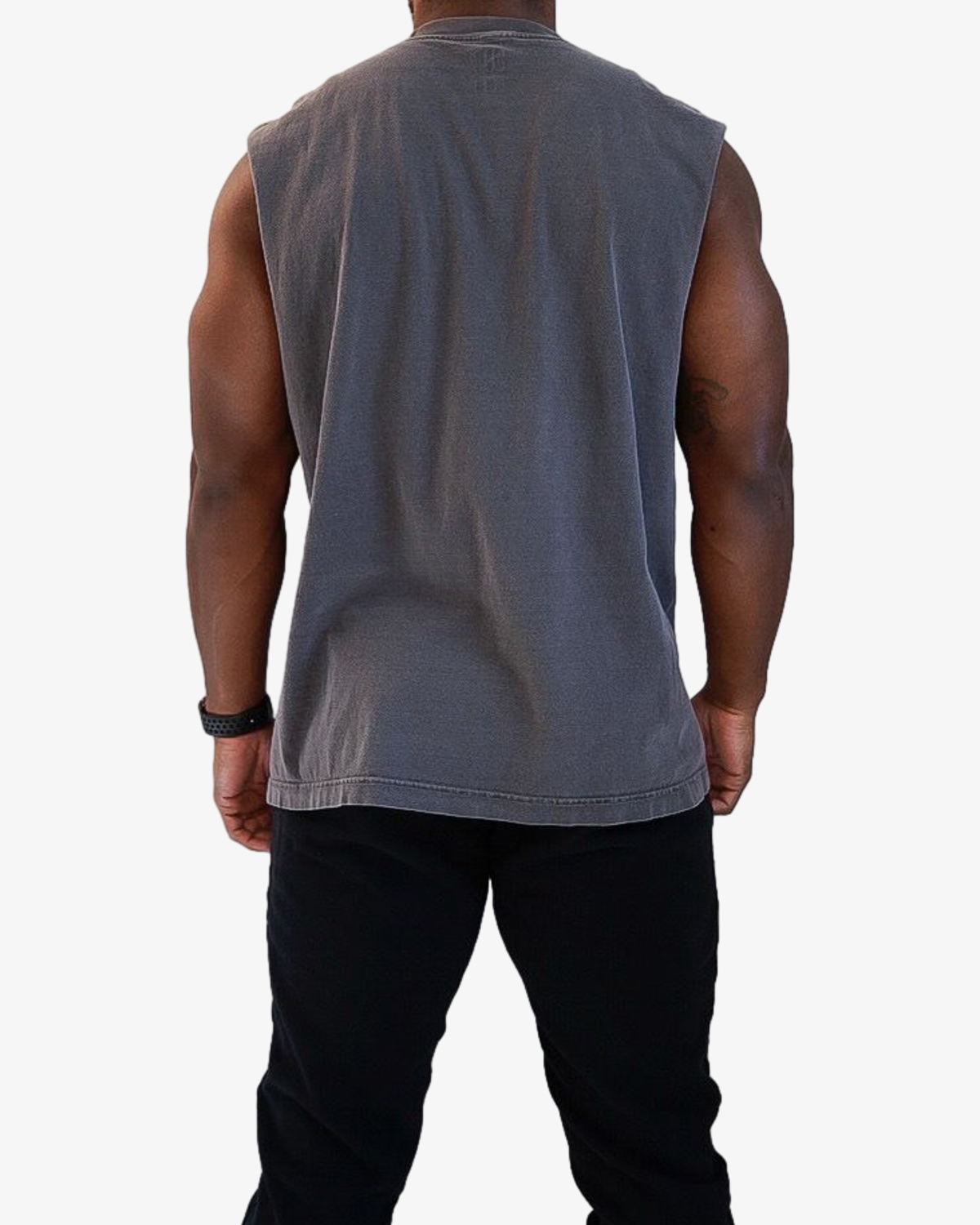 SLEEVELESS SCRIPT TEE