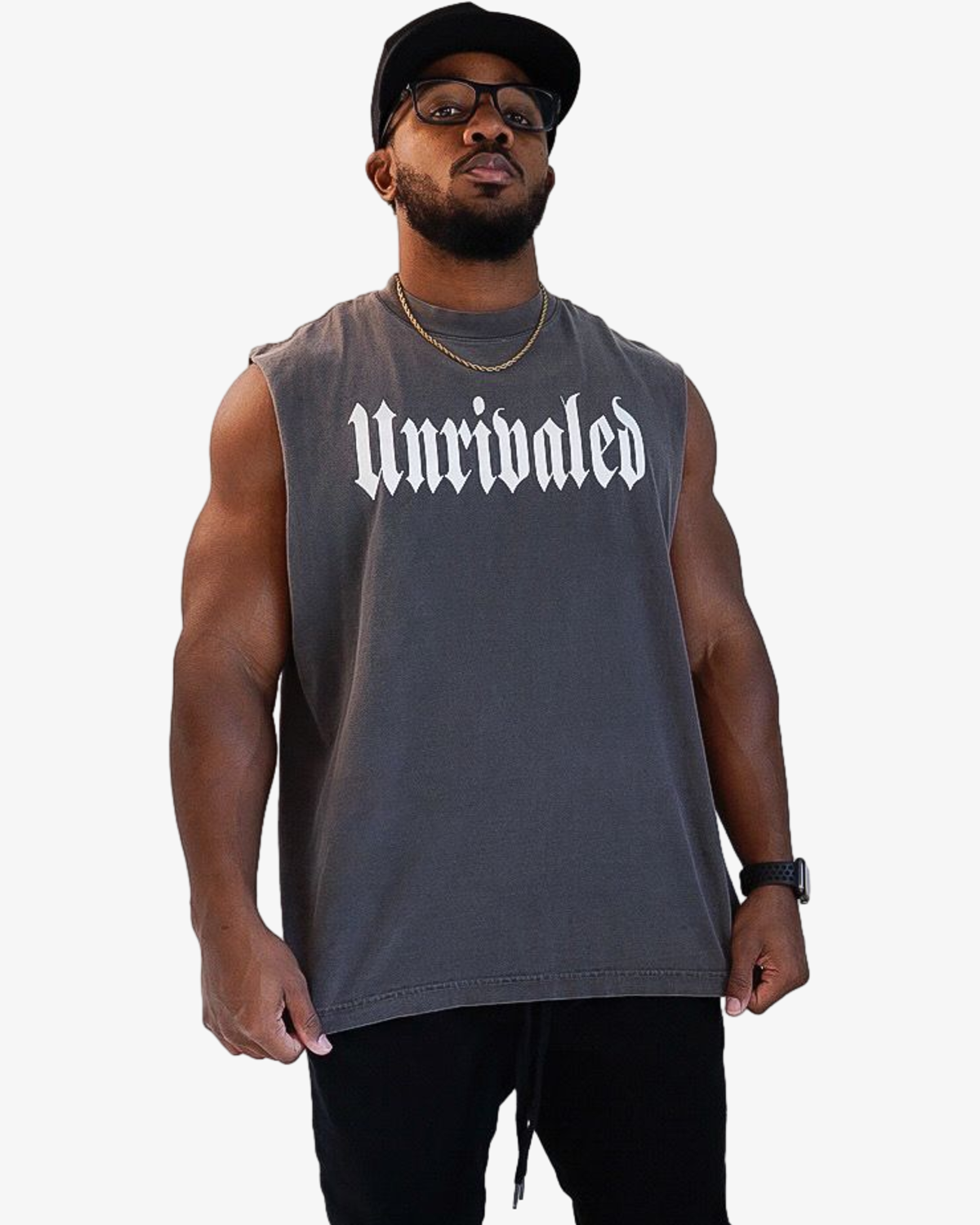 SLEEVELESS SCRIPT TEE