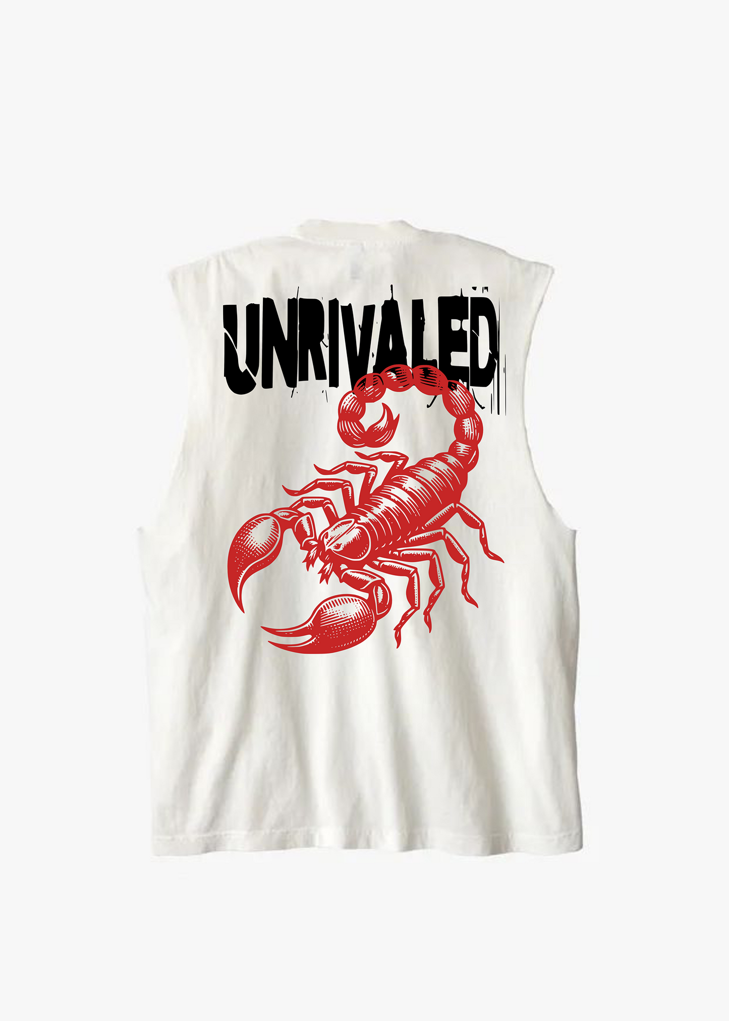 SLEEVELESS RED SCORPION TEE