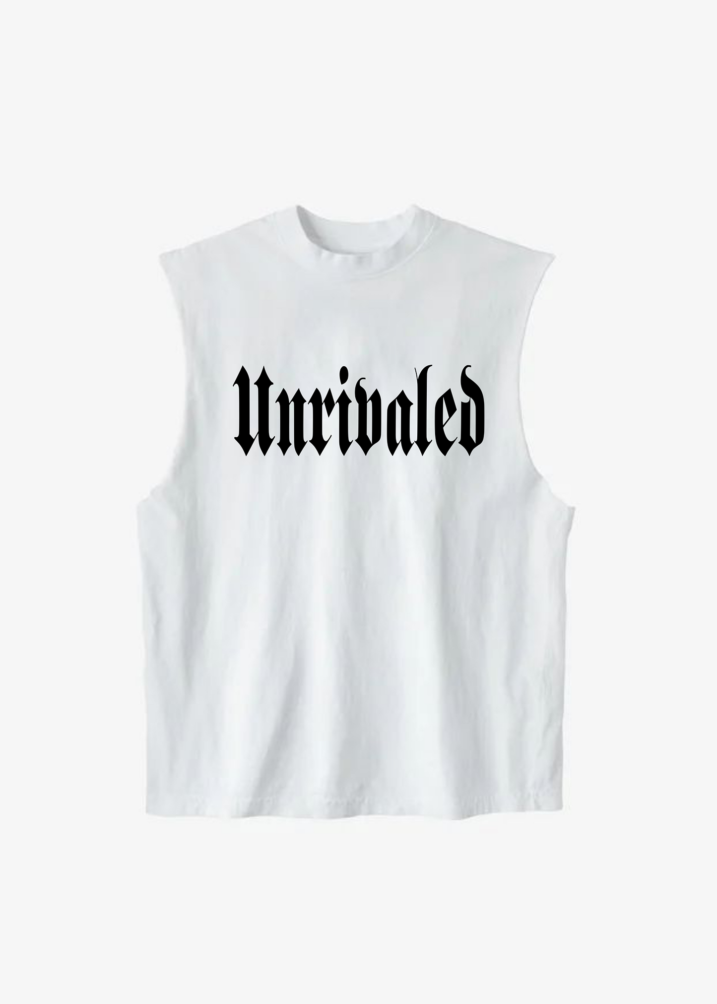 SLEEVELESS SCRIPT TEE