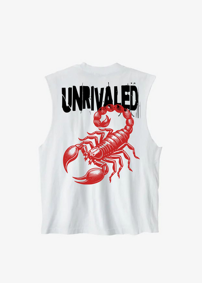 SLEEVELESS RED SCORPION TEE