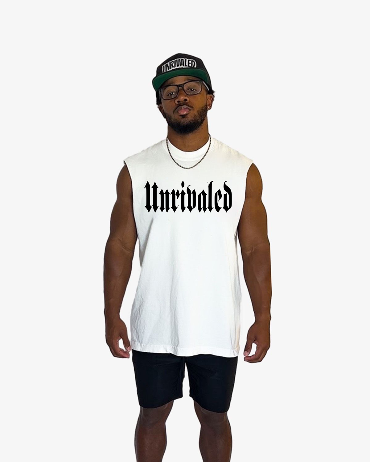 SLEEVELESS SCRIPT TEE
